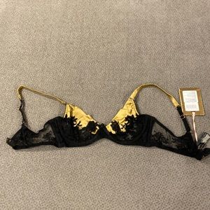 Agent Provocateur 32C Nayeli bra gold/black NWT